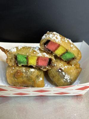 Fried Rainbow Cookies