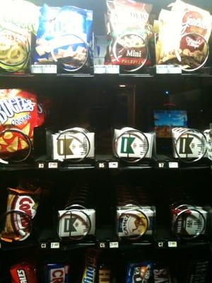 It's not often you have a vending machine with snacks and cigs