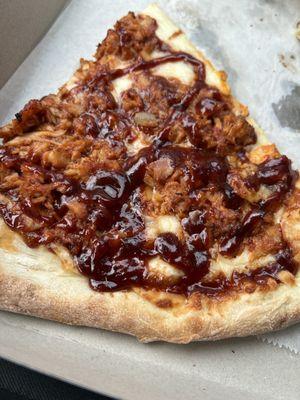 BBQ pizza slice...the chicken/bacon/ranch slice did not survive long enough for a photo!