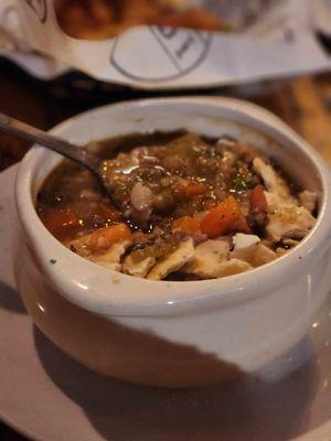 Delicious beef soup loaded with great veggies and beef