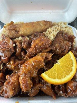 Orange chicken combination