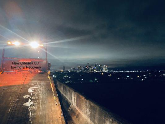 Nothing is more soothing then starin at the New Orleans Crescent City Sky Lines as you'r towin on the GNO Bridge New Orleans Home Sweet Home