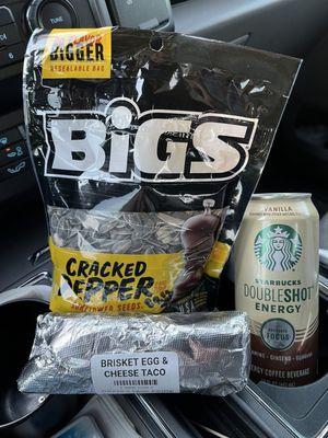 Road Trip Breakfast and snack