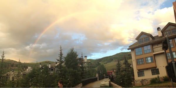 View from the back porch after a brief shower.