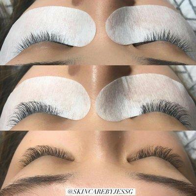 Eyelash extensions by Jess Gilbert