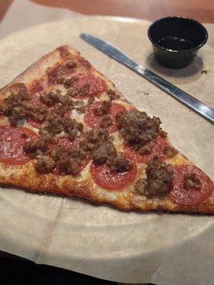 Pepperoni and Sausage Pizza