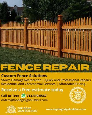 TOP DOGZ Fence installation, maintenance and repair services