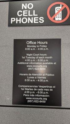 Collections Office Hours  Entrance on right side of building  Hope this helps.