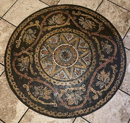 Beautiful floor mossaic near the bathroom. (I loved their attention to detail in their decor.)