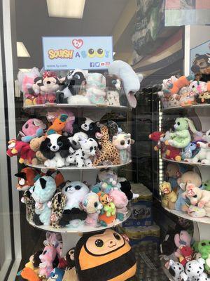 Colorful selection of Stuffed animals for sale