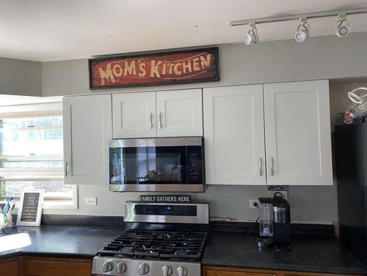 Kitchen cabinet changeouts, property management and caretaking.