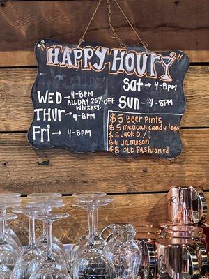 Don't miss out on happy hour! Their old fashions are delish!