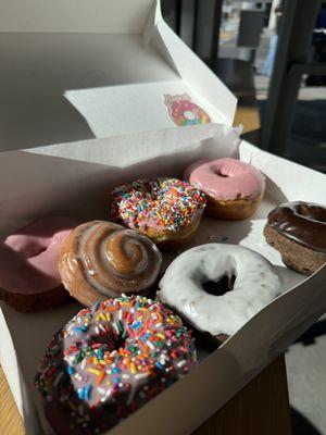 Sourdough Cinnamon Roll, Chocolate donuts, raised donut