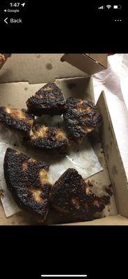 Burned /charred crust