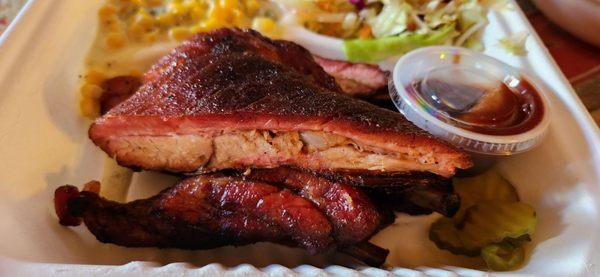 Ribs bring deep smoke flavor to the party. Excellent taste!!