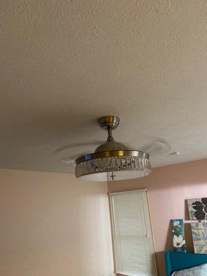 Removed and Installed ceiling fan