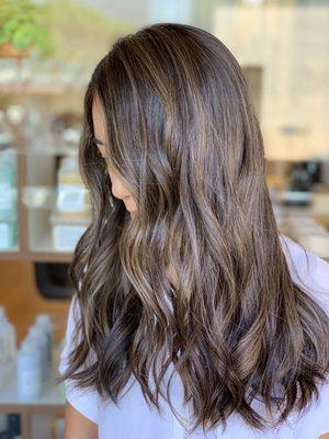 Brunette hair color