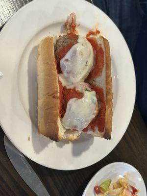 Meatball sub Half