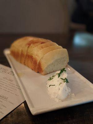 Brioche bread with beef fat (served with pasta dishes) from chef's tasting menu 1.21.22 @bilalandjesseatfood