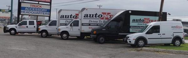 Our delivery trucks.