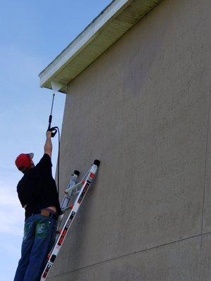 Pressure washing look at the difference