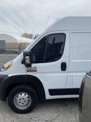 2021 Ram Promaster 15% ceramic tint