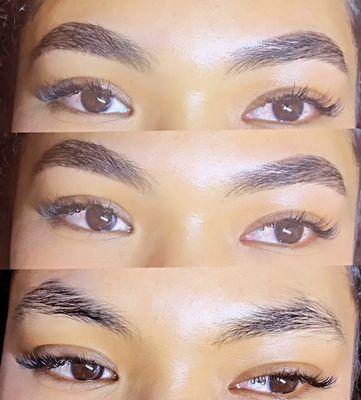 This was my first session after growing my brows out for two months.