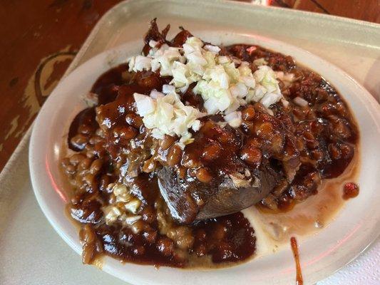 Smoked Baked Potato with Brisket