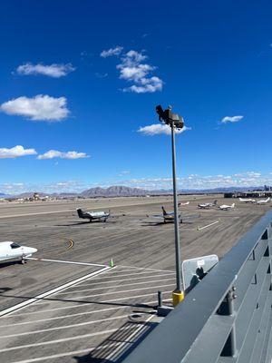 Outside over observation deck