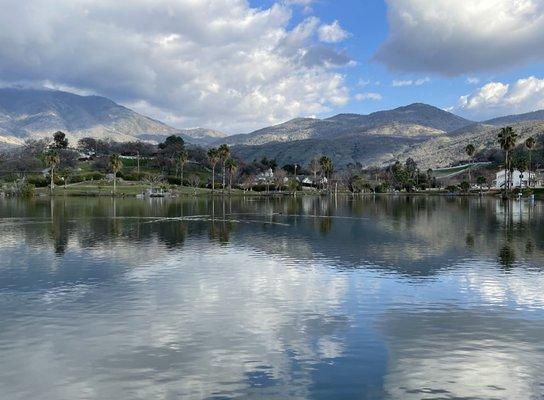 Private lake for the facility.