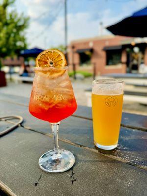 Aperol Spritz & IPA Beer