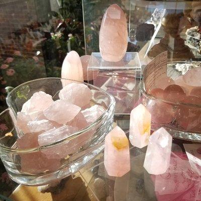 Rose quartz galore!