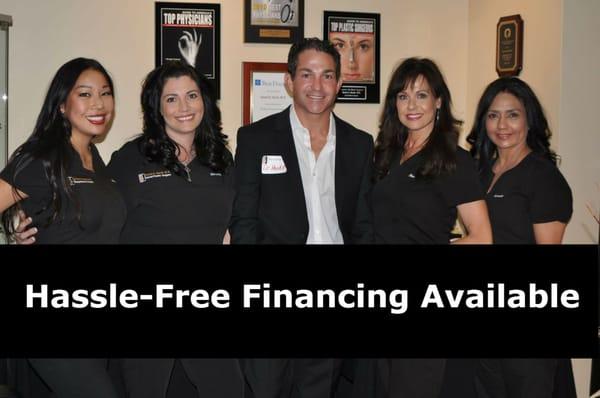 We now offer cosmetic surgery financing. Learn more:  http://www.drdavidhecht.com/plastic-surgery-financing/