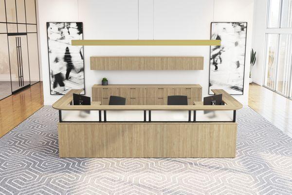 Double Border Series Reception Desk