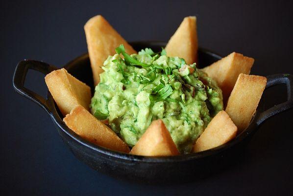 Arepitas with guacamole