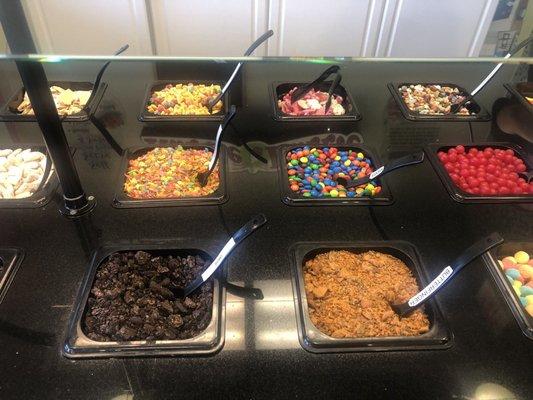 Toppings galore.