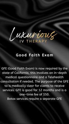 Good faith exam