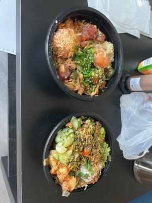 I bet you can't tell which is the Large Poke Bowl and which is the regular