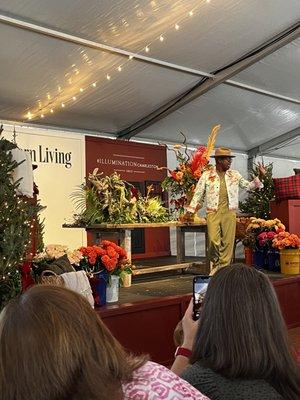 Flower arranging demo