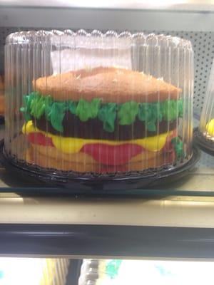 Burger cake! :)