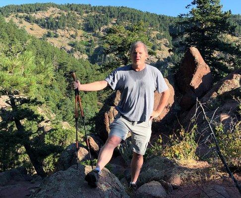 Tad Smith hiking Gregory Canyon - Boulder Colorado