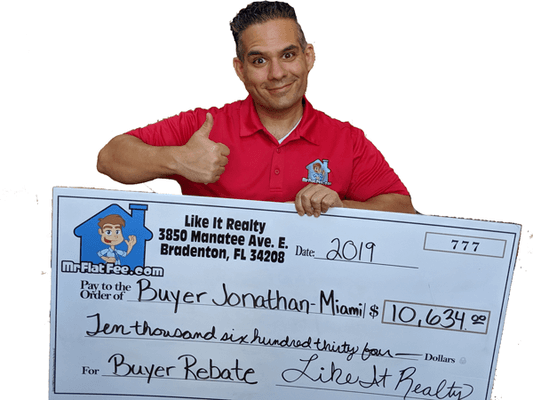 Get a massive Buyer Rebate when buying a home through Like It Realty!