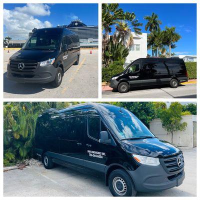 2022&2023 Mercedes Sprinter 14 passengers vans in our fleet.