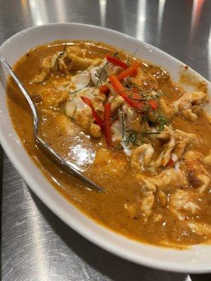 Panang Curry Chicken - flavorful, a lot of protein. Worth!