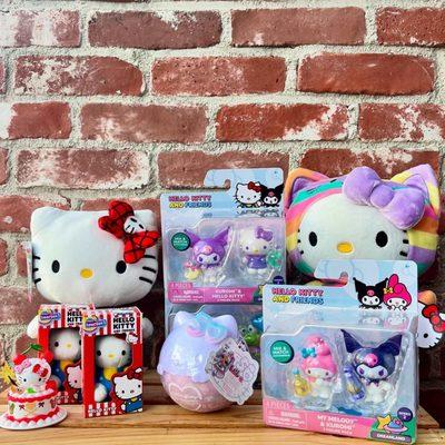 We're celebrating Hello Kitty's 50th anniversary!!
Grab a plushy, Hello Kitty and Friends figurines or L.O.L. doll to celebra...