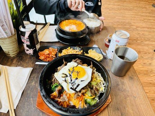 Beef BulGoGi BiBimBap & Beef Tofu Soup!