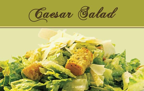 Caesar Salad: Romaine, Aged Parmesan, Herb Crouton, Light Garlic Caesar Dressing