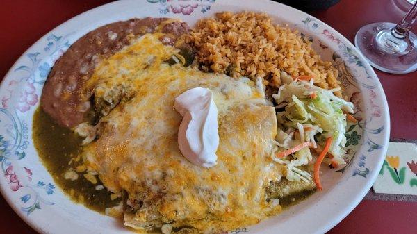 Enchilada Verdes.