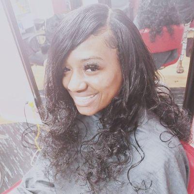 Sew-in  with leave out