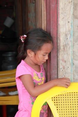 This little girl was in a village that i visited. I was at her house for half an hour and never saw her smile.